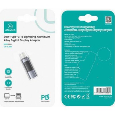 STABLECAM USAMS 30W Type-C na Lightning adaptér - 1DJ7250 – Zboží Mobilmania