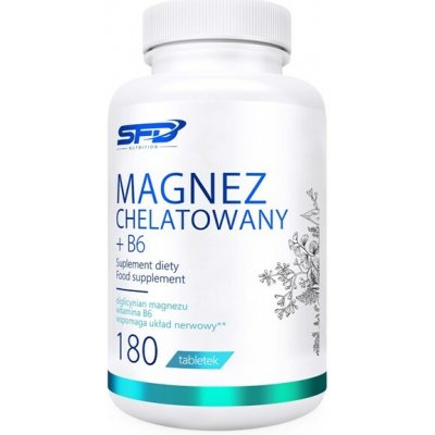 SFD Nutrition Chelátovaný hořčík + vitamin B6 180 tablet – Hledejceny.cz