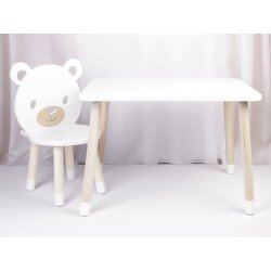 ELIS DESIGN Dětský stůl a židle Medvídek stůl + 1 židle