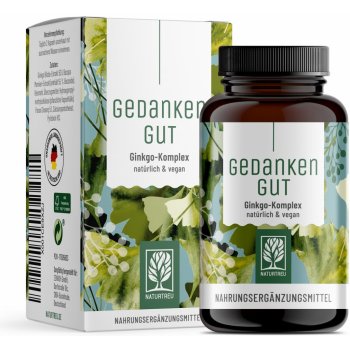 Naturtreu Dobré myšlenky Ginkgo ženšen a Bacopa monnieri na zlepšení paměti 90 kapslí