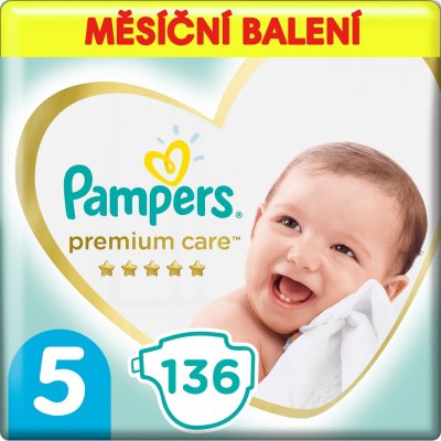 Pampers Premium Care 5 136 ks – Sleviste.cz