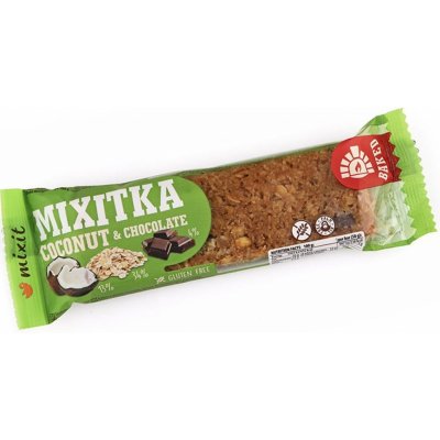 Mixit Tyčinka Mixitka bez lepku kokos a čokoláda 60 g – Zboží Dáma