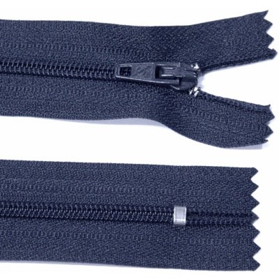 Spirálový zip no.3 nerozepínací 40cm - více barev color: 730 tmavě modrá – Hledejceny.cz