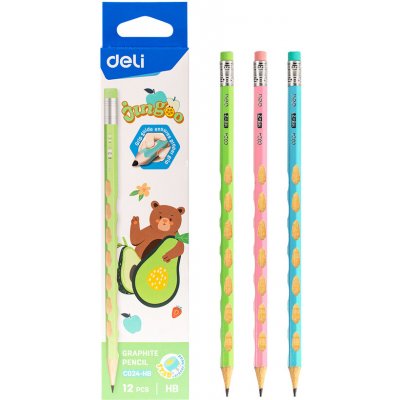 Deli Jungoo HB s gumou a ergo úchopem šestihranná EC024-HB – Zboží Živě