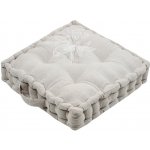 France sedací polštář na zem CLARINE béžová 45x45x10 cm – Zbozi.Blesk.cz