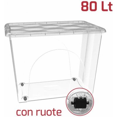 Recoplast Box uložny stohovatelný 80 l tramsparentní – Zboží Dáma