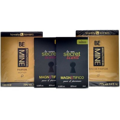 Valavani Lovely lovers Bemine muži ženy 2 x 100ml + secret scent pro ženy a pro muže – Sleviste.cz