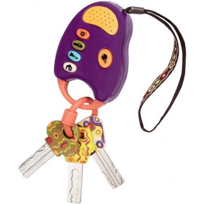 B-Toys Klíčky k autu FunKeys fialová – Zboží Mobilmania