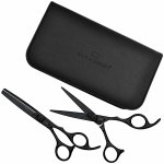 Olivia Garden Xtreme TM Sada kadeřnických nůžek 5,75" a efilačních nůžek 6,35" Matt Black Edition XTB575/635 – Zboží Dáma