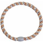 KKNEKKI Gumička do vlasů Kknekki Slim Nougat / Baby Blue, měděná barva, textil – Zboží Dáma