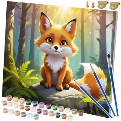 Massido 699004 Obraz pro malování podle čísel Liška 40 x 50 cm – Hledejceny.cz
