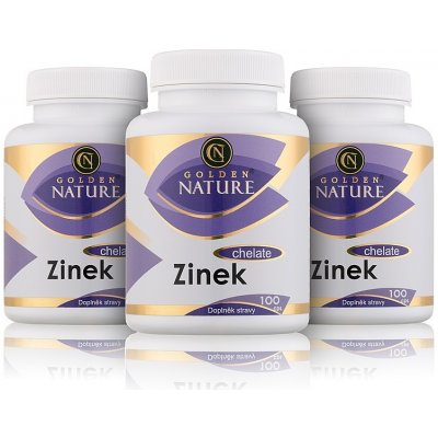 Golden Nature Zinek Chelate 300 kapslí – Hledejceny.cz