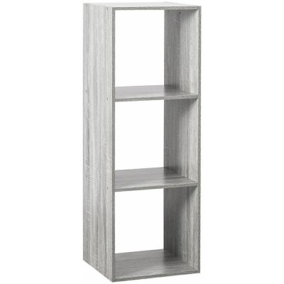 5five Simply Smart Dekorativní police knihovna dekorace 3 úrovně barva přírodního dřeva výška 100 cm. – Sleviste.cz