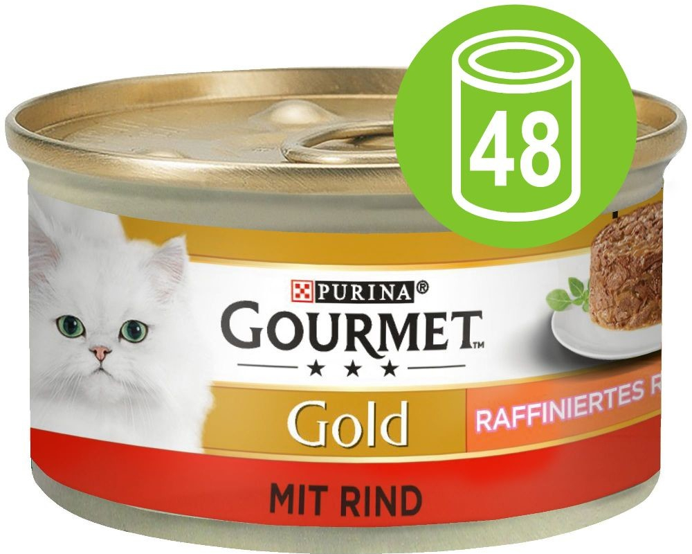Gourmet Gold Raffiniertes Ragout Duo losos a treska 48 x 85 g