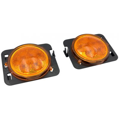 Sada LED bočních obrysovek, Oranžová, Lem blatníku, Jeep Wrangler JK | Zboží Auto