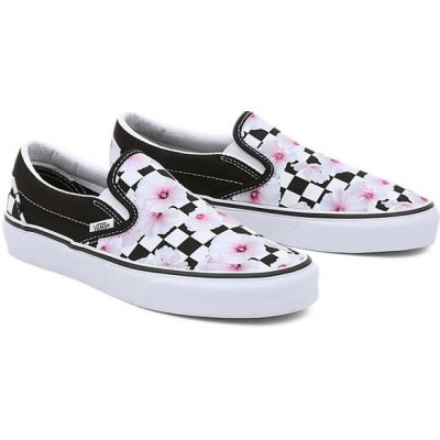 Vans Classic Slip-On Hibiscus Check/Black – Zboží Dáma