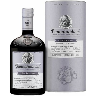 Bunnahabhain Feis Ile 2023 Canasta Cask 51.2% 0,7 l (tuba) – Hledejceny.cz