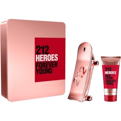 Carolina Herrera 212 Heroes Woman EDP 80 ml + tělové mléko 100 ml dárková sada – Zboží Mobilmania