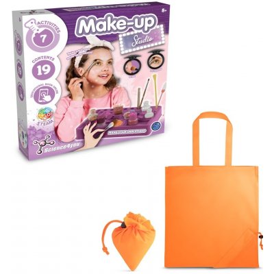 Makeup Studio Kit II. Vzdělávací hra dodáváno se skládací dárkovou taškou 190T Oranžová