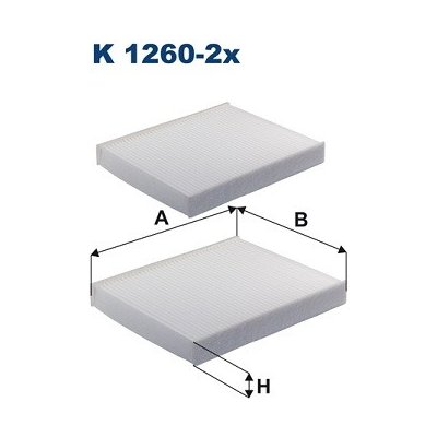 Kabinový filtr FILTRON K 1260-2x – Hledejceny.cz