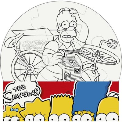 Efko Puzzle The Simpsons Vymaluj si kruh – Zboží Mobilmania