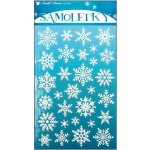 Anděl Přerov Samolepky vločky se sněhovým efektem s jemnými glitry 21x14cm – Hledejceny.cz