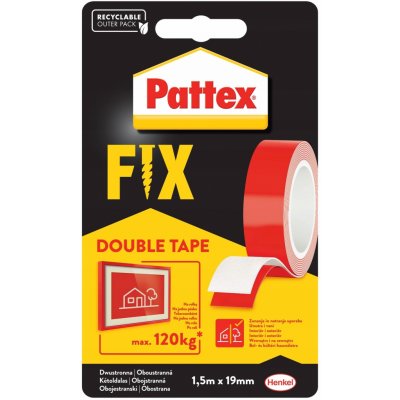 Pattex Fix Montážní páska oboustranná 120 kg 1,5 m 2848974 – Sleviste.cz
