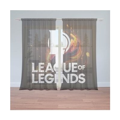 Sablio Záclony League of Legends Abstract: 2ks 150x250cm – Hledejceny.cz