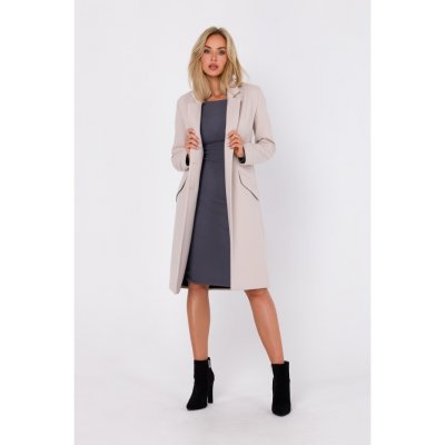 Made of Emotion Crombie Coat Maduna M758 béžová – Zboží Mobilmania