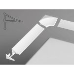 Ravak XB460000001 Sada pro krycí lištu 11 - bílá B460000001 – Sleviste.cz