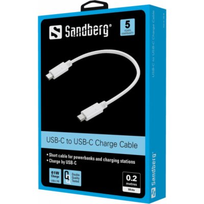 Sandberg 136-30 USB-C nabíjecí, 0,2m – Zbozi.Blesk.cz