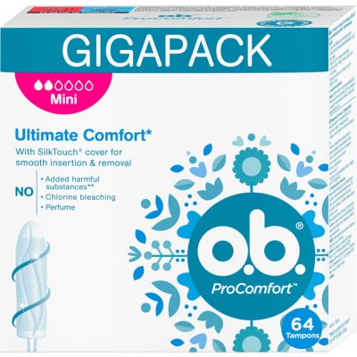 O.B. tampóny ProComfort Mini 64 ks – Zbozi.Blesk.cz