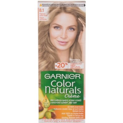 Garnier Color Naturals Créme permanentní zářivá barva na vlasy 8,1 Natural Light Ash Blond 40 ml