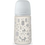 Suavinex sada lahev 270ml + 150ml + šidítko celosilikon klip Fox šedá – Hledejceny.cz