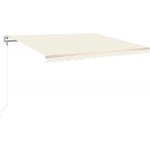 Petrashop Automatická zatahovací markýza 450 x 300 cm krémová – HobbyKompas.cz