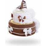Plenkovky Dvoupatrový plenkový dort čokoládový – Zboží Mobilmania