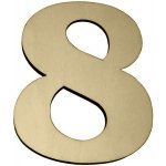 Kateon Přírodní dřevěné domovní číslo - TOPOL varianta: číslo 8 – Zboží Mobilmania