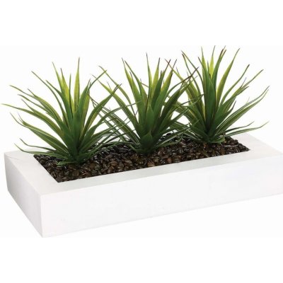 Atmosphera Umělá rostlina Aloe Vera v květináči, 31 x 16 x 17 cm