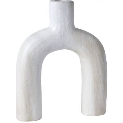 LA FACTORY Dřevěná váza MATISSE, 28,5 x 35,5 cm bílý – Hledejceny.cz