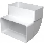 Mikawi Koleno vertikální 90° pro ploché potrubí 110x55 mm 59-1332 – Sleviste.cz
