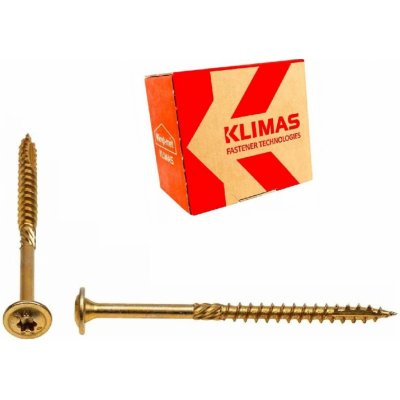KLIMAS Wkret-met WKCP Ø6 mm TX-30 konstrukční vrut do dřeva s talířovou hlavou 90 mm - 100 ks – Hledejceny.cz