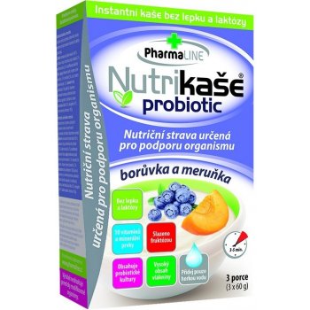 Nutrikaše probiotic meruňka a borůvka 180 g