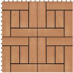 Petromila terasové dlaždice 30 x 30 cm 2 m² WPC teak 22 ks – Zboží Mobilmania