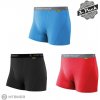 Boxerky, trenky, slipy, tanga Sensor MERINO ACTIVE 3-Pack pánské trenky černá/červená/modrá