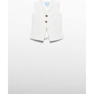 Abel & Lula vesta s knoflíky bílá – Zboží Dáma