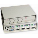 Aten CS-114A DataSwitch elektronický 4:1 (kláv.,VGA,myš) PS/2 – Zboží Živě