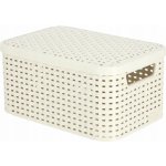 CURVER Košík box s víkem - S - krémový R41115 – Zboží Mobilmania