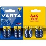 Varta Longlife Power AA 8ks 4906121448 – Zboží Mobilmania