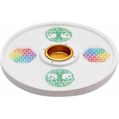 Nefertitis Stojánek na vonné tyčinky a kužely Květina a Strom života NF37579 14 cm – Zboží Dáma