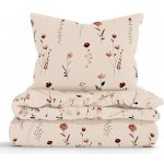 MKLuzkoviny.cz bavlna povlečení Renforcé Vlčí máky béžové 140x200 70x90 – Hledejceny.cz